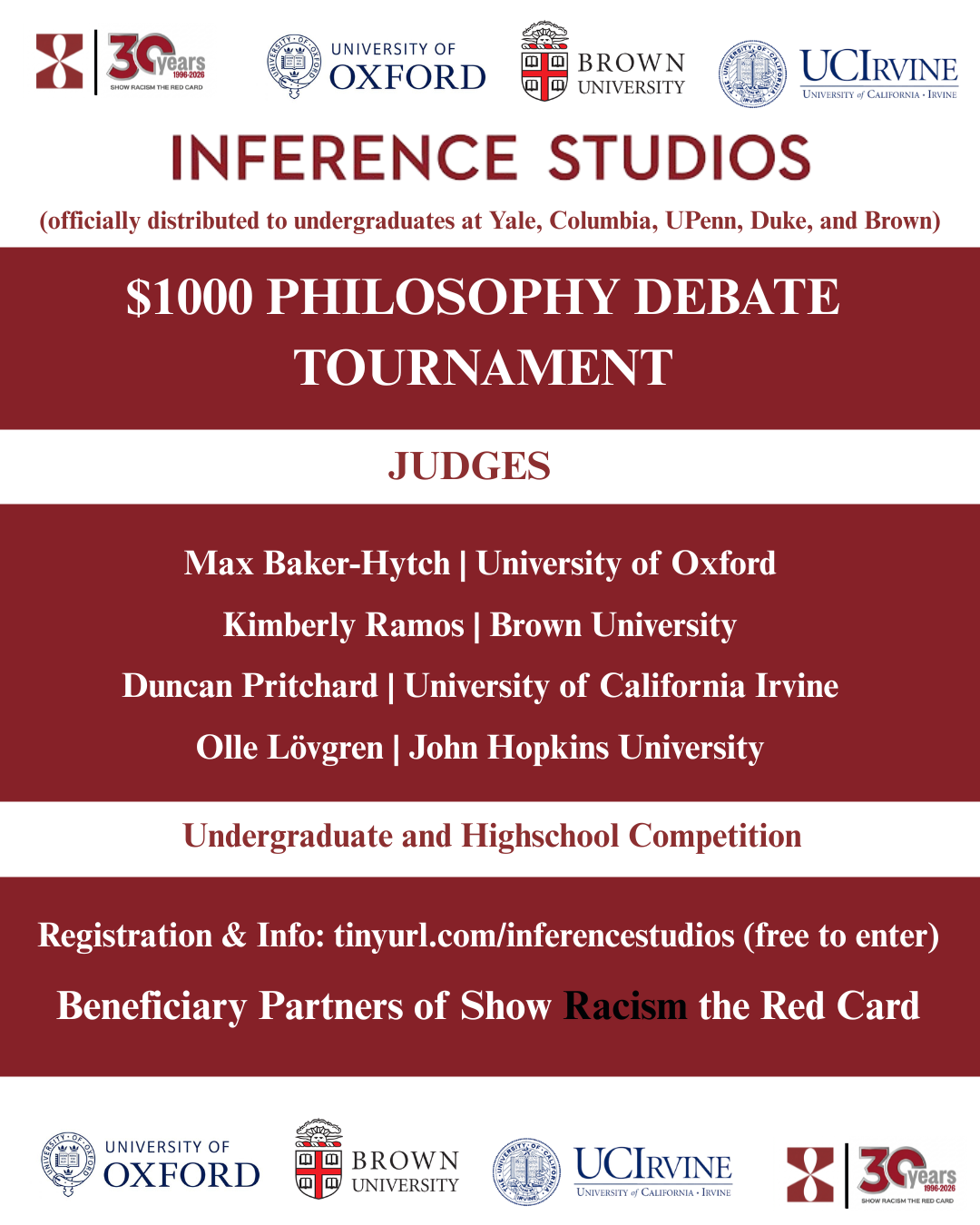 Inference Studios tournament flyer